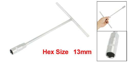 Sourcing Map T-Bar Steckschlüssel – 13 Mm, Chrom-Vanadium Stahl, 295 Mm Lang, Für Innensechskant-Muttern