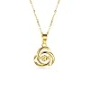 18k Gold Love Knot Pendant Necklace for Women, Real 18 Karat Gold Anniversary Jewelry for Wife, Birthday Gifts for…