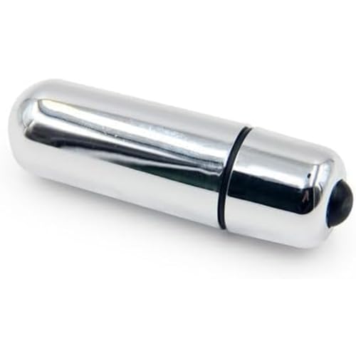 Mini 10 Powerful Speeds Strong Shock Quiet Waterproof Pocket Travel Bullet Tool Massage Rod Silicone Ball for Women Pleasure,Electric Handheld Personal Bullet Tool for Relax SJD8TEGRX (Silver)