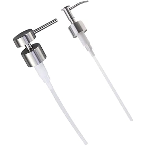 Baluue Steel Liquid Suing Press Shampoo Replacement Caps Dispenser Soap Silver Pumps Emulsion Heads Head Bottle Pump Parts Stainless Lotion Tops Cover