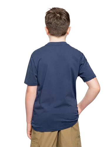 Youth UPF 30+ Breathable Dri-Balance Short Sleeve T-Shirt, with Built-in Bug Protection, Navy, Small (8)2