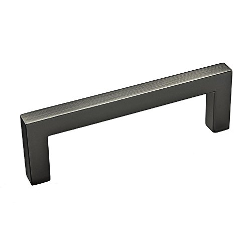 Image of Richelieu Lambton 3 3 /4-inch (96 mm) Antique Nickel Cabinet Pull Handle