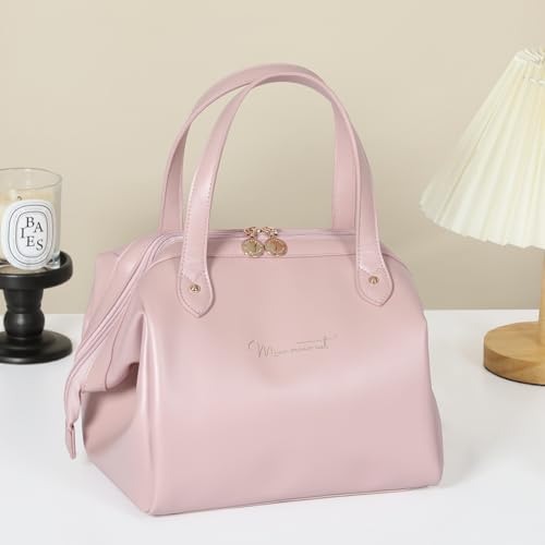 Meibooch WCB-240319 Insulated Lunch Bag For Women, Portable Leakproof Cooler Bag Pu Leather Lunchbox Lunch Tote Bags thumb #8
