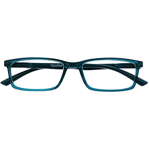 Gafas de Lectura Opulize See Bloqueo Luz Azul Turquesa Cover