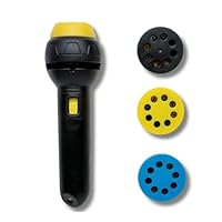 Lanterna Projetora Infantil com 3 Discos e 24 Imagens Sortidas – Brinquedo Educativo e Divertido - TYDA (PRETO)