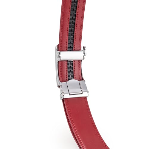 Image of Men's Belt, Ratchet Dress Casual Belt with Adjustable Automatic Buckle Trim to Fit