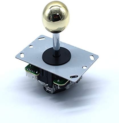 Miniatura 4 de Arcity - Juego de 2 piezas de arcade, con mango cromado y mango redondo, diseño de arcade, color dorado y dorado