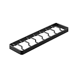 Yamazaki 1372 Tower Schüssel-Aufbewahrung S, schwarz, Stahl, minimalistisch, 32 x 8,6 x 2,2 cm (L x B x H)