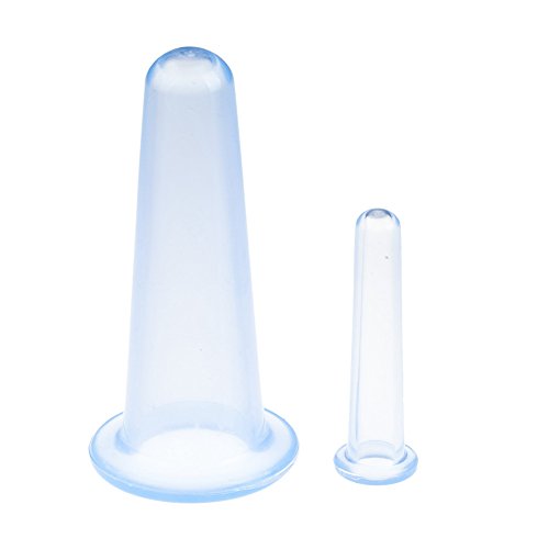 Chinese Medicine ACU Pressure Silicone Cupping Set Kit for Deep Tissue Massage Spa Therapy, Facial and Eyes Cups, Pain and Stress Relief