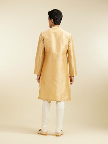 Image of DIWAS BY MANYAVAR Men's Art Silk Solid Kurta (1pc)