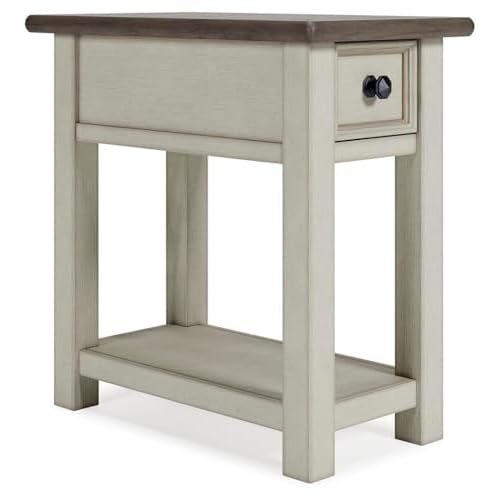 Ashley Bolanburg Narrow End Table with Charging