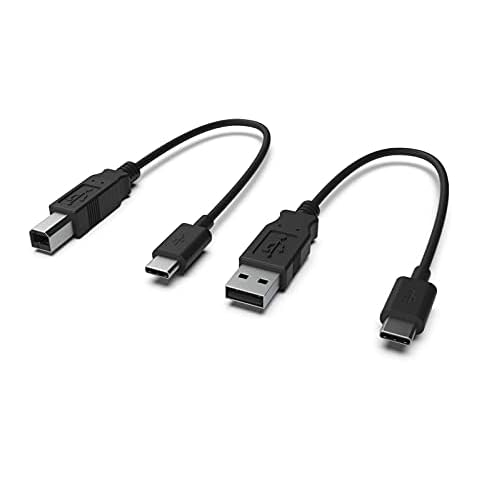 CME WIDI Uhost OTG USB-B MIDI Cable Pack 1 - USB B OTG to USB-C (10cm) + USB A to USB-C cables (10cm) - USB cables for connecting WIDI Uhost (Wireless MIDI) with USB MIDI instruments and computers Cover
