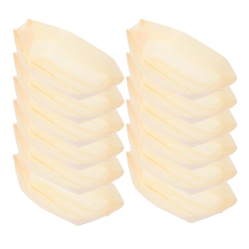 50 platos desechables en forma de barco para sushi 8 pulgadas miniatura 1