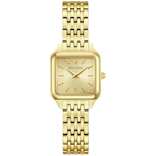Bulova Damen-Armbanduhr Classic Quarz Goldfarben 97L191