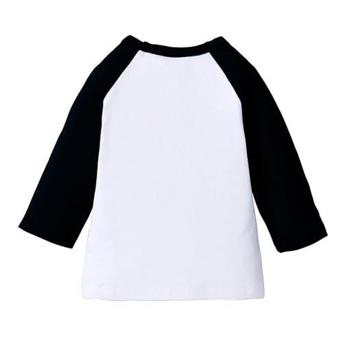 Boys Girls 3/4 Sleeve Shirts Color Block Tops Cotton T-Shirts Basic Tees Fall Casual Tshirts 3-14 Years4