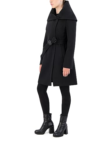 Cole Haan Women's Asymmetric Belted Coat3