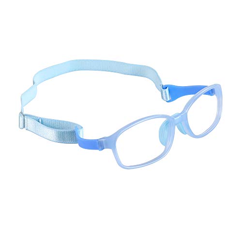 Image of LifeArt Kid Blue Light Blocking Glasses, Filter 85% of Harmful Blue Light, Anti Eyestrain and Blurry, Computer Glasses, Cut UV400 Anti Glare(Blue)