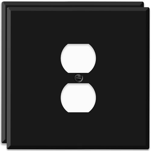 2 Pack) Jumbo Duplex Outlet Cover Plate