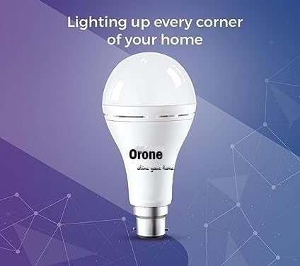 Image of Bajaj Orone LED 24W Rechargeable Emergency Inverter LED Bulb, Cool Day Light, White, Upto 4 Hours Battery