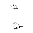 OnStage SM7122BB Compact Folding Sheet Music Stand with Bag, Black