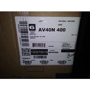 AO SMITH AV40N 400/100279015 40 GALLON JOHN WOOD PROLINECOMMERCIAL GRADE  ATMOSPHERIC VENT NATURAL GAS WATER HEATER, 120/60/1 - Amazon.com
