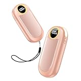 U UZOPI 充電式カイロ 2個セット 1台2役 電気カイロ 電子かいろ 最大40時間連続使用可能 LEDライト 片面加熱/両面加熱 4階段温度調節 2s急速発熱 LEDデジタル表示 繰り返し使える USB充電式 かいろ プレゼント 軽量 通勤 通学 キャンプ 寒さ対策グッズ 防災対策 ストラップ付き かわいい ピンク