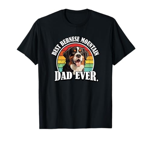 Retro Vintage Dad Bernese Mountain Dog Lover T-Shirt