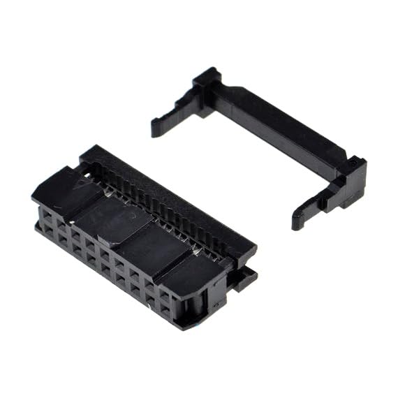 10PCS FC-18p IDC Socket Pitch 2.54MM JTAG ISP Plug Connector Double Row Female 2x9PIN 18PIN FC 18p for IDC Box Header for Cable