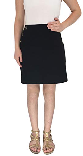 Rafaella Womens Comfort Skort (Black, Small)