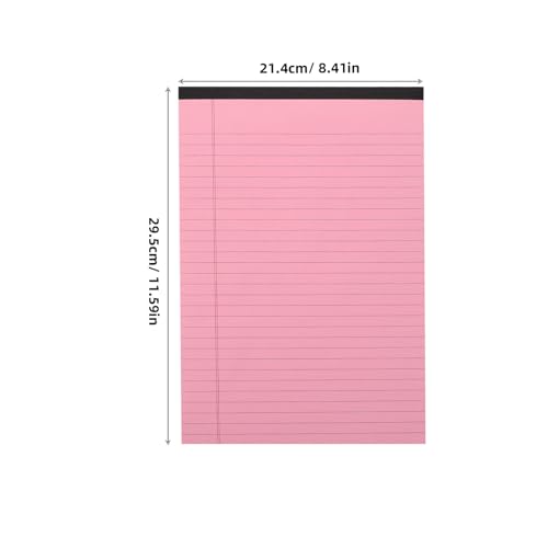 Carnet de notes rose ligné à recharges et feuillets détachables VILLCASE