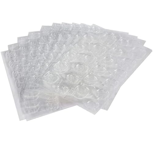 LOBE MIRACLE 10 Sheets 240 Double-Sided Nail Jelly Sticker Waterproof Breathable Glue Tabs Jelly Glue Adhesive Tabs Super Sticky Fake Nail Glue Self-Adhesive Stickers For Manicure(10 Sheets 240 Pcs)