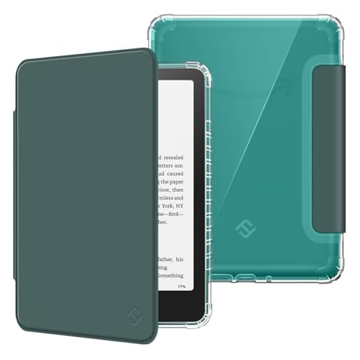 Fintie Clear TPU Case Midnight Green