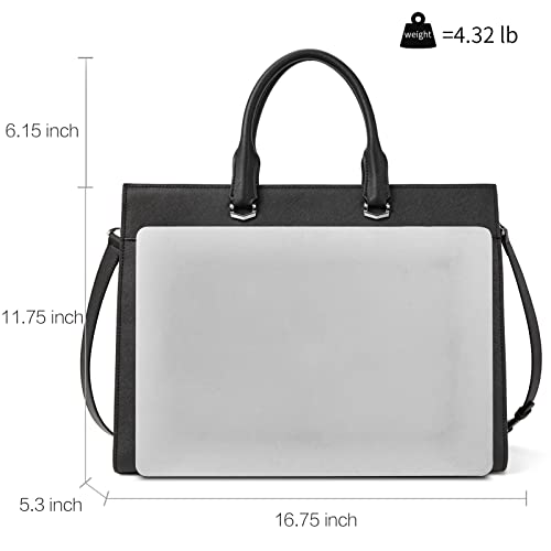 Bostanten Briefcase For Women Tote Bag For 15.6 Inch Laptop Genuine Leather Handbag Work Bag #TOP2