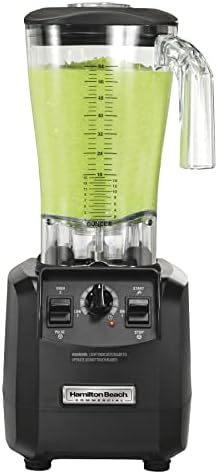 Hamilton Beach Commercial HBH550 The Fury Blender, 3 hp, 2 Speeds, Pulse, 64 oz./1.8 L Cutter Assembly Polycarbonate Container, 18.04" Height, 8.89" Width, 8.07" Length, Black