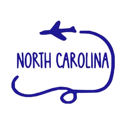 Bleacher Spirit North Carolina Iron On Transfer, State Travel Graphic, Blue