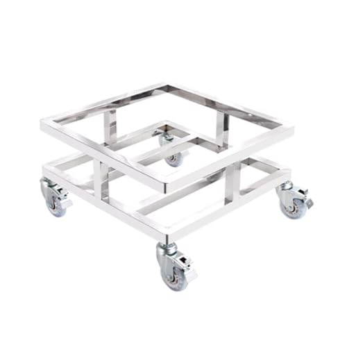 Carrito rodante de acero inoxidable de alta durabilidad para una fácil movilidad y almacenamiento, perfecto para cocinas, restaurantes y bares, diseño versátil y que ahorra espacio