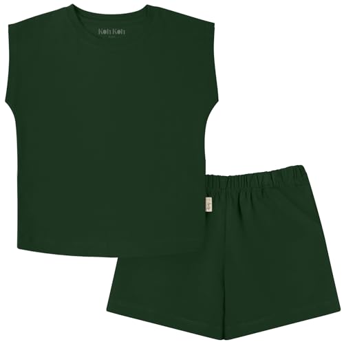 Image of KOH KOH Kids 2026 Toddler Muscle Tee Sleeveless Tank Top Matching Shorts Set
