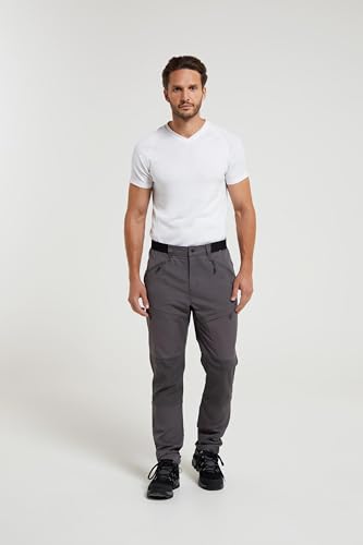 Mountain Warehouse Jungle Mens Trekking Trousers - Water-Resistant, UV Protect, Elastic Waistband, Bottoms - Spring Summer, Hiking & Outdoor Charcoal (Trekking Regular) Men's W36 - Image 9