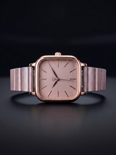 Image of Women Square Dial Analog Casual Watch Adjustable Lock Metallic Strap for Girls Analog Watch - for Women