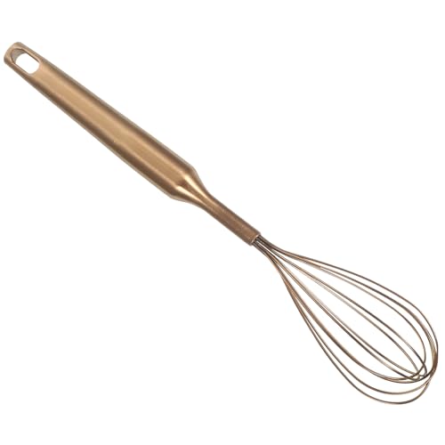 Cabilock Manual Egg Beater with Hook Stainless Steel Handheld Whisk Cream Hand Mixer For Mixing Blending Beating Stirring Cooking Kitchen Tool Accessories