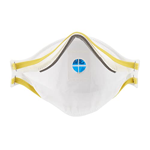 3M Aura Partikelmaske, FFP1, mit Ventil, 9312+, 10 Masken pro Packung, Weiß