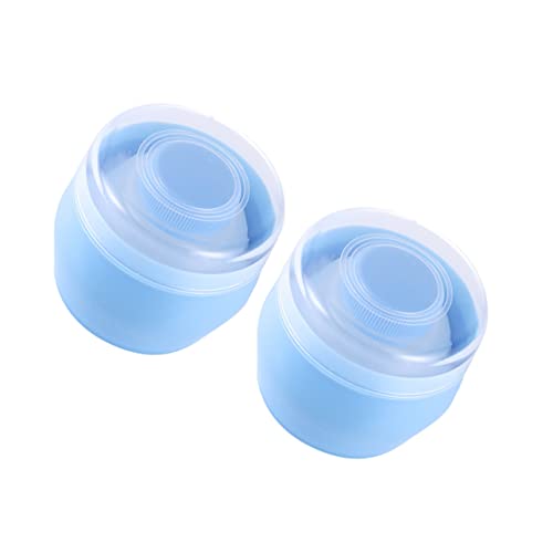 PACKOVE 2pcs Talcum Powder Puff Case Powder Puff Storage Boxes Soft and Gentle for Skin for Care