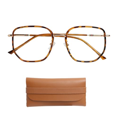 Yenvory Montura de Gafas Leopardo Elegante con Lentes...