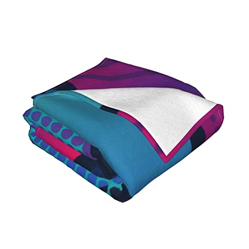 Couverture ultra douce en flanelle au tissage géométrique chic - 4