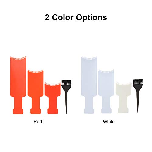 Yuwao 4 pçs kit de tintura de mistura de cor de cabelo conjunto de coloração de cabelo ferramenta de