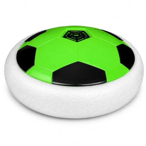 Image of Hover Soccer Ball, Soft Eva Material Foam Bumper Air Indoor Football Made in India for Kids, Toy with Multi Colour LED Lights, Best Gifts for Toddlers, Boys and Girls (Color as per Stock)