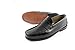 Produktbild Marttely Herren Leder Anzugschuhe braun Loafer mit Ledersohlen Handmade Mokassins (schwarz, Numeric_44)