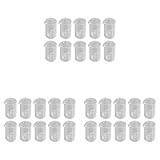 30PCS Glass Beaker Laboratory Cup10ML Clear Scale Laboratory Beaker for Academic Industrial Experiment Borosilicate Glass