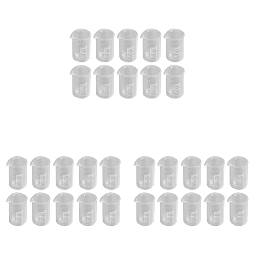 Borosilicate Glass Material, 10PCS 10ml Clear Scale Industrial Laboratory Experiment Beaker with Wide Application, Made of Material, Ideal for Most acids and Bases.