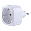 Brazil/South Africa African Afrique du Sud SA Adapter Plug Voyage Type N a EU Europe European Type C E F Prise Socket Adaptor pour Spain ES France FR Germany Denmark Greece Adaptateur 3 Pin